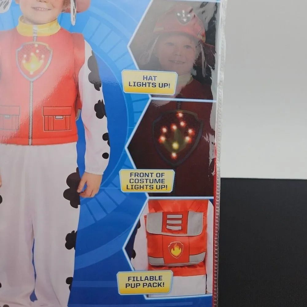 Nickelodeon‎ Paw Patrol Marshall Light-Up Costume Small 4-6 New